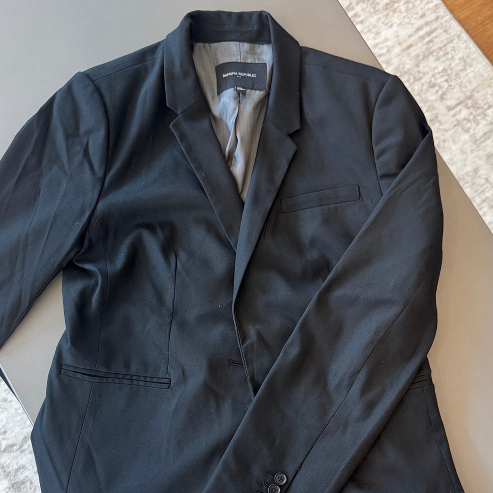 Banana Republic Black Men's Single-Breasted Blazer
